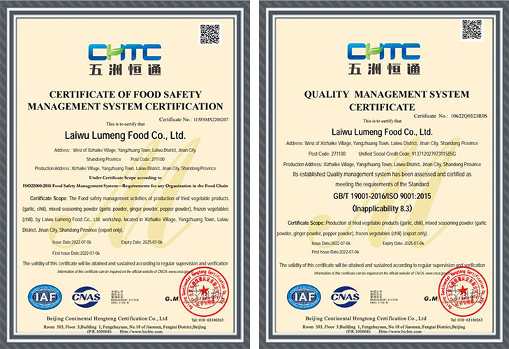 Laiwu Lumeng Foods Stock Co., Ltd